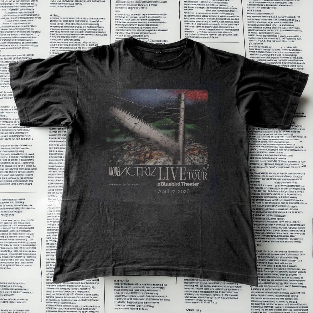 

Model Actriz Denver Bluebird Theater Wed Apr 22 2026 Shirt S5XL T408 Unisex T-Shirt S
