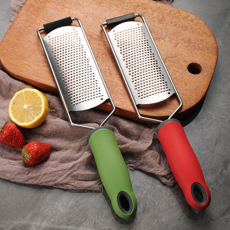 Stainless Steel Cheese Grater Garlic Grinder Multifunction Handheld Vegetable Fruit Peeler Radish Grater Kitchen Tools