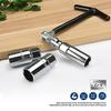 High-Strength Chrome-Plated Automotive Repair Tools 16mm 18mm 21mm 4-Piece Spark Plug Socket Wrench Set