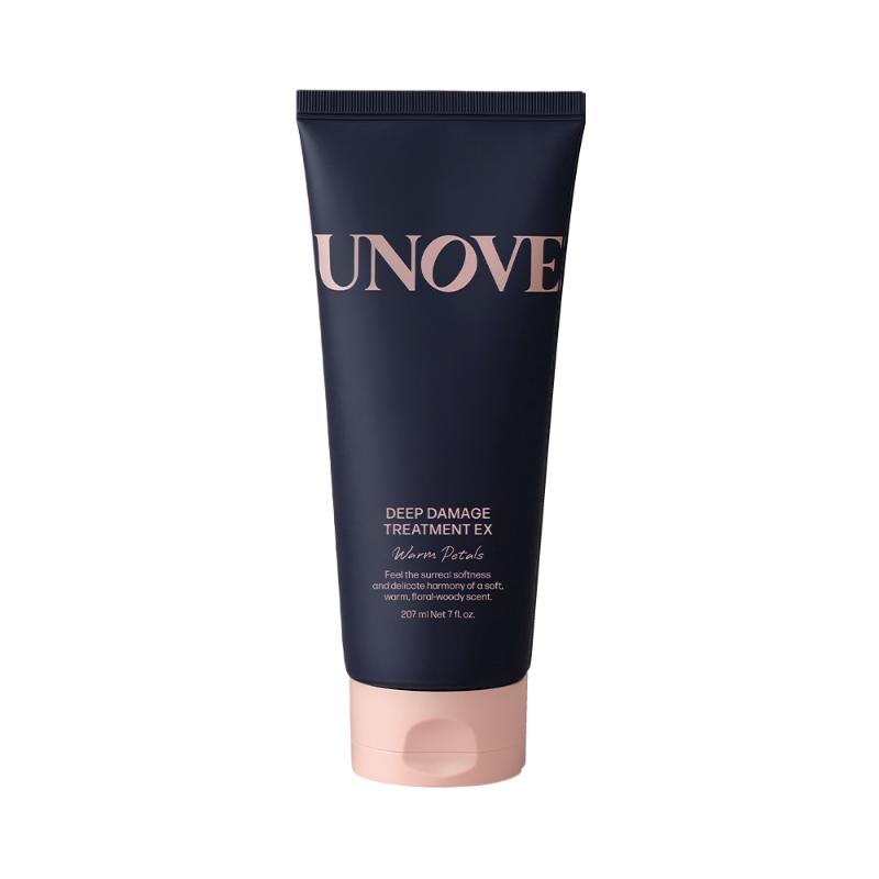 UNOVE Deep Damage Hair Treatment EX Warm Petal | Woody & Floral Scent | Protein Repair | 207ml
