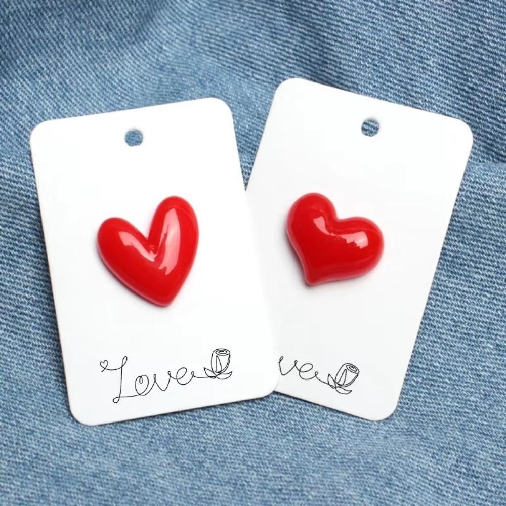 Sweet Love Lapel Pin DIY Jewelry Accessories Lover Gift Red Heart Badge Pin  Clothes Accessory