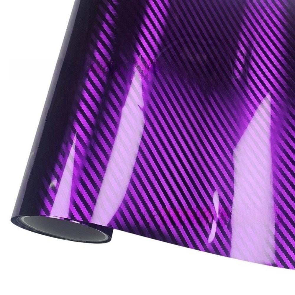 Película de Vinilo de Fibra de Carbono con Efecto 3D Pegatina Colorida para Interior de Coche para Coche Motocicleta Bricolaje