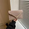Trendy Women's Felt Envelope Bag In Elegant Black Green Khaki And Fuchsia For Everyday Fashion