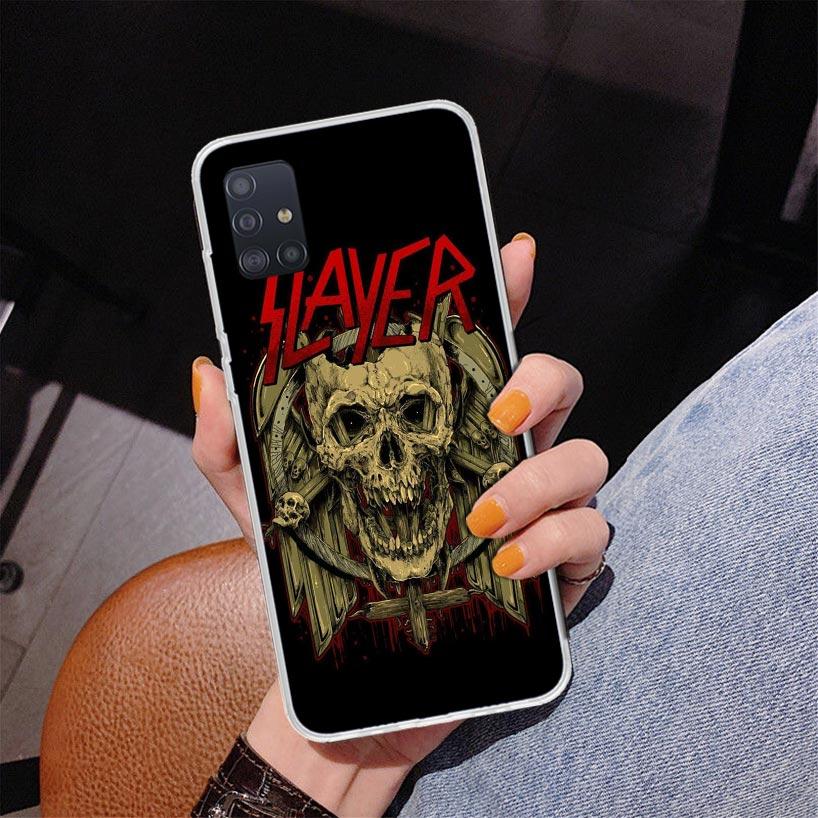 Slayer Heavy Metal Rock Band Phone Case For Samsung Galaxy A52 A32 A22 A12 A51 A31 A50S A30S A20S A10S Note 20 Ultra 10 Plus S10