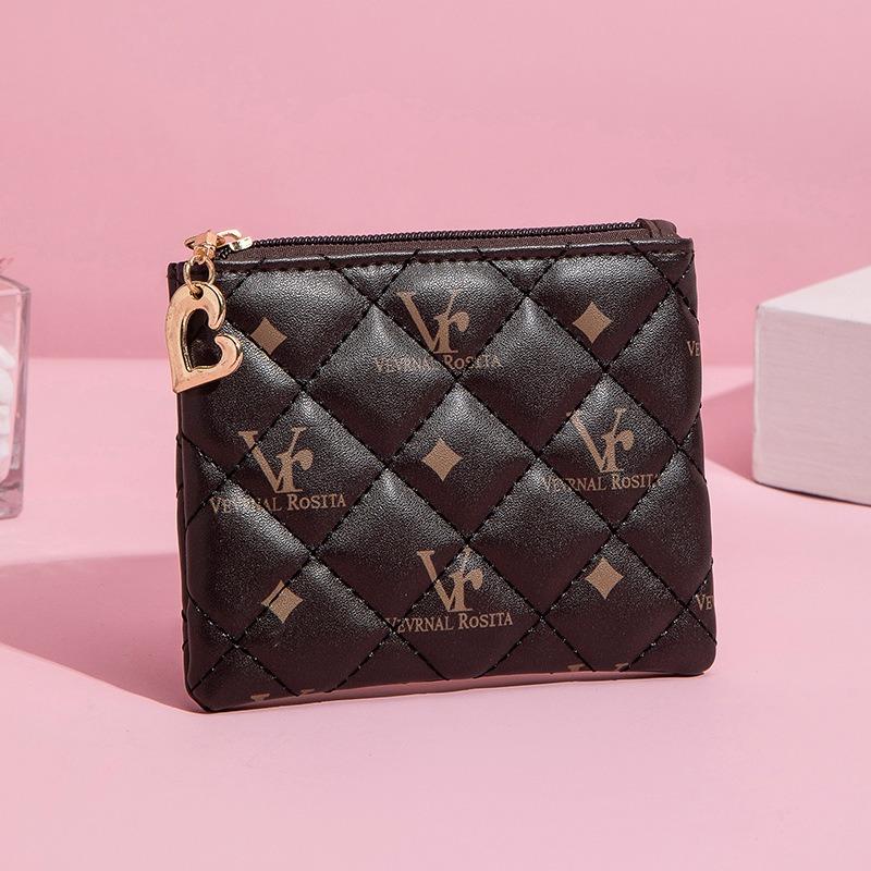 

Женская сумка Мода Все Напечатано Кошелек для монет Продвинутый Сенс Клатч темно-коричневого