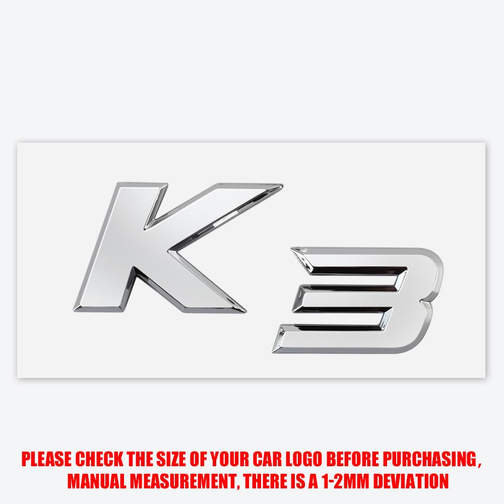 3D ABS Styling K3 K4 K5 KX5 Badge Car Body Rear Trunk Sticker Decor Auto Accessories For Kia K2 Ceed Carnival Picanto Soul EV6