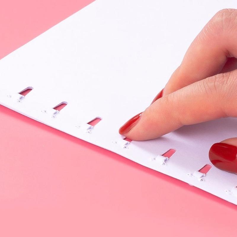 NoStaples Needed Plastic Stapler Secures 8Pages Safely Compactly Design Ideal For School And Office Work Documents