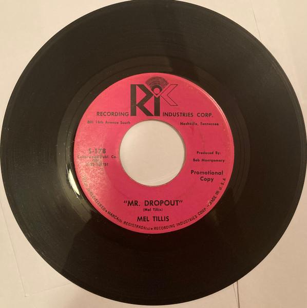 

7inch Record MEL TILLIS - Mr. Dropout S178 Recording Indus 1965 UK Folk Used