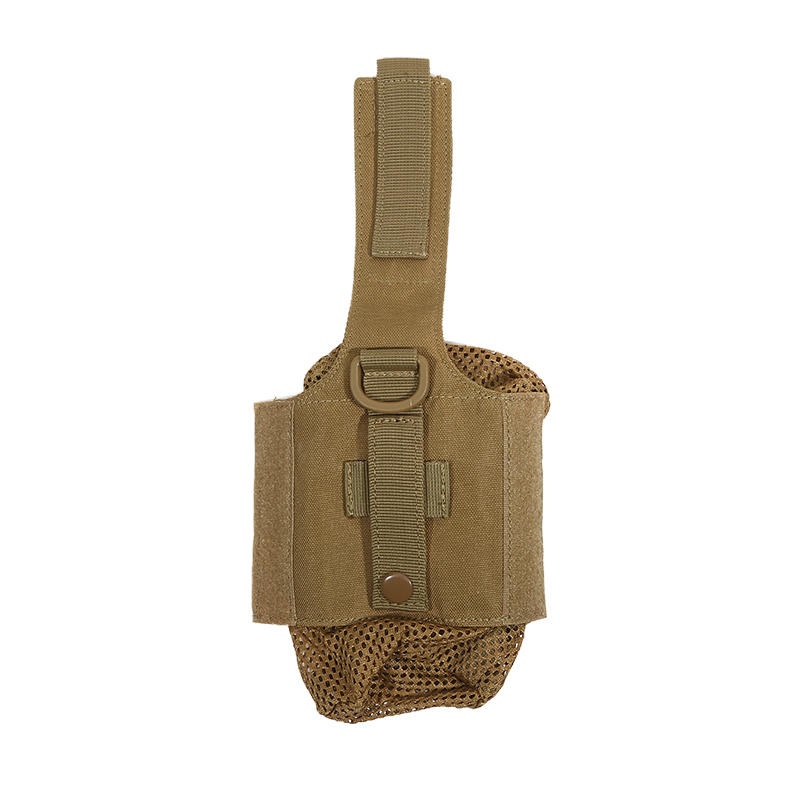 Outdoor Cycling Water Bottle Pouch Tactical Molle Holder Storage Bag Foldable Mesh Water Bottle Sleeve Bag for Backpack