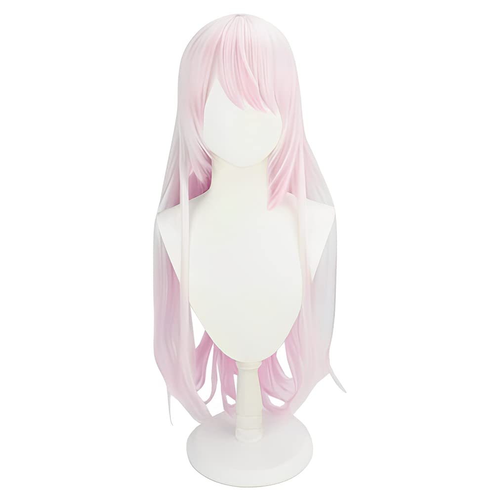 Cosplay Wig, Yuika Shiina (Shiina Yuika), Pink Gradient, Heat-resistant Wig, Perfect for Halloween, Events, Photo Shoots, and Festivals. (C)