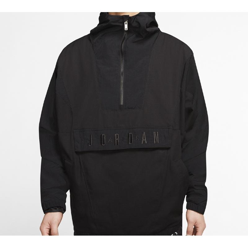 Chaqueta con capucha tejida Air Jordan Sport DNA de media cremallera Negra para Hombre CD5729-084