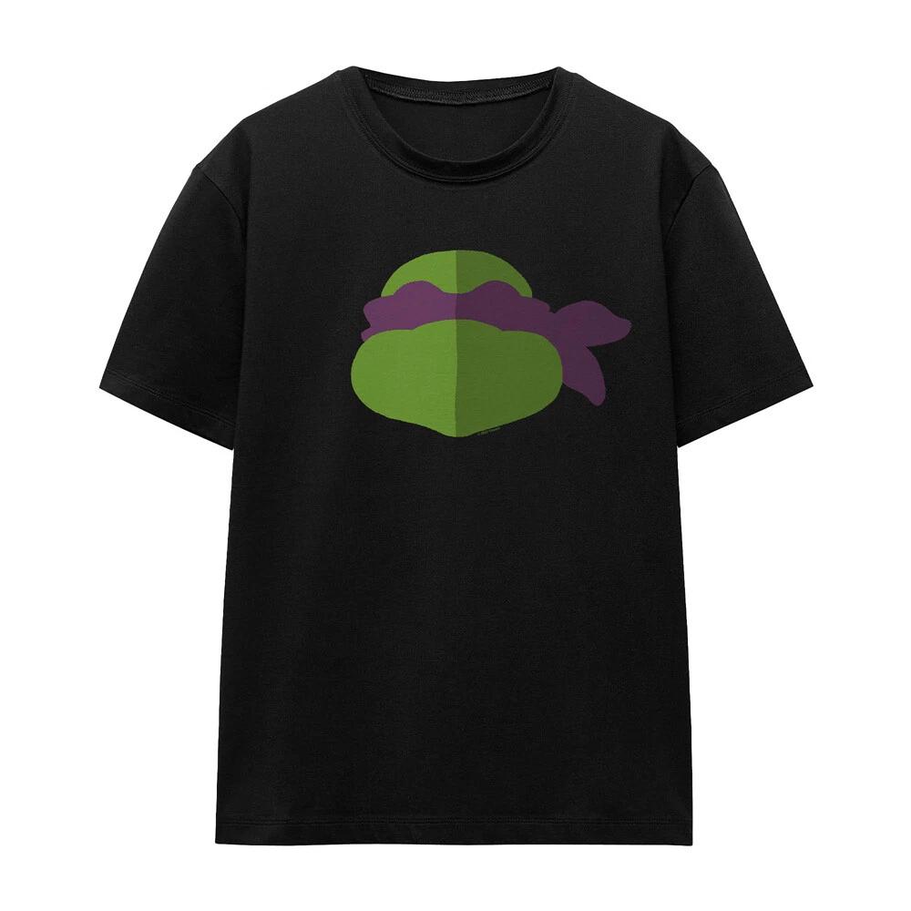 TMNT Donnie Face Womens T-Shirt, S-2XL, Black 3XL