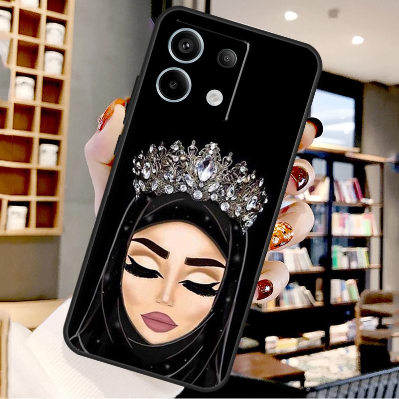Islamic Hijab Girl Queen For Xiaomi Redmi Note 14 Pro 9 10 11 12 13 15 Pro Plus Case For Redmi 15 15C 14C 12C 10C 13C