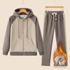 Women's Winter Warm Velvet Slim-Fit Hooded Sweatshirt & Pants Set