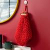 Red Hands Towel Home Super Absorbent Eco-Friendly Wipe Cloth Chenille Material