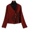Double-sided Wool Coat Women's Short Autumn and Winter New Chinese Buckle Wool Coat Women's Small