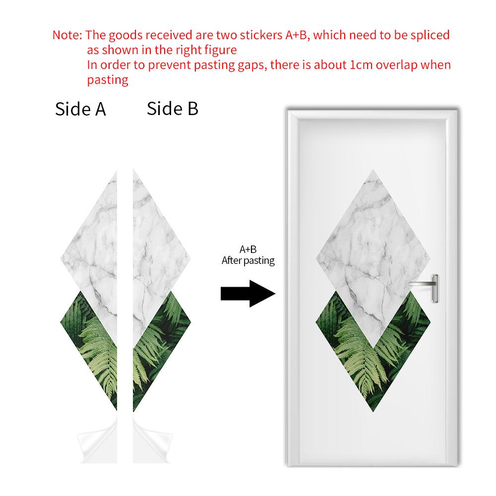 Cross-Border Self-Adhesive Removable Door & Wall Sticker for Rental Room Renovation.
