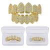 WISH Micro Inlaid Gold Teeth Set Sharp Teeth Vampire Teeth Hip Hop Accessories Teeth Set Factory