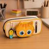 Large Capacity 3D Cat Pen Bag Portable Pen Box Practical Gift Pencil Case  Gift