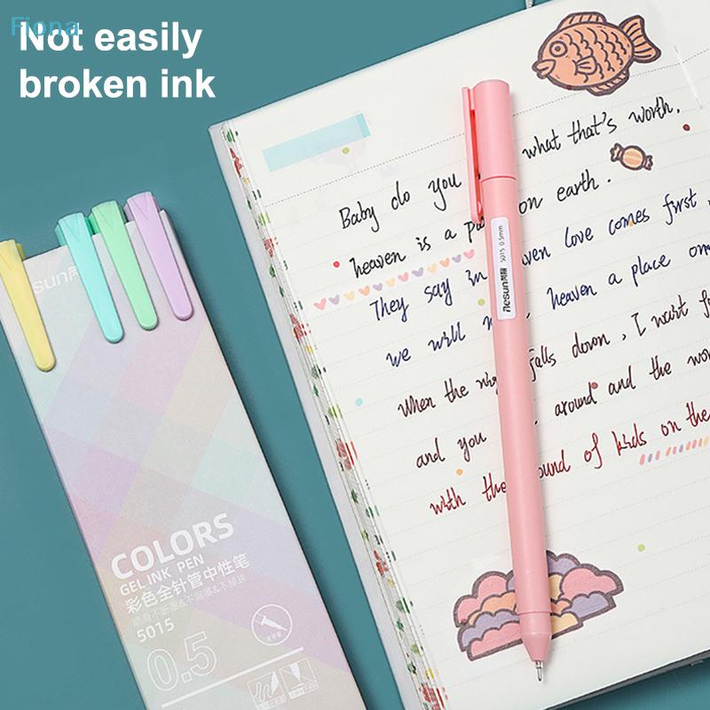 Morandi Color Gel Pen Set, 0.5mm Fine Tip Needle Point Gel Ink Pens for School, Journaling & Office Use