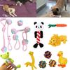 Kit de 6x Brinquedos de Corda para Cães Resistentes e Duráveis Nó de Mastigar Bola Pet Filhote Urso Brinquedo de Algodão Atacado