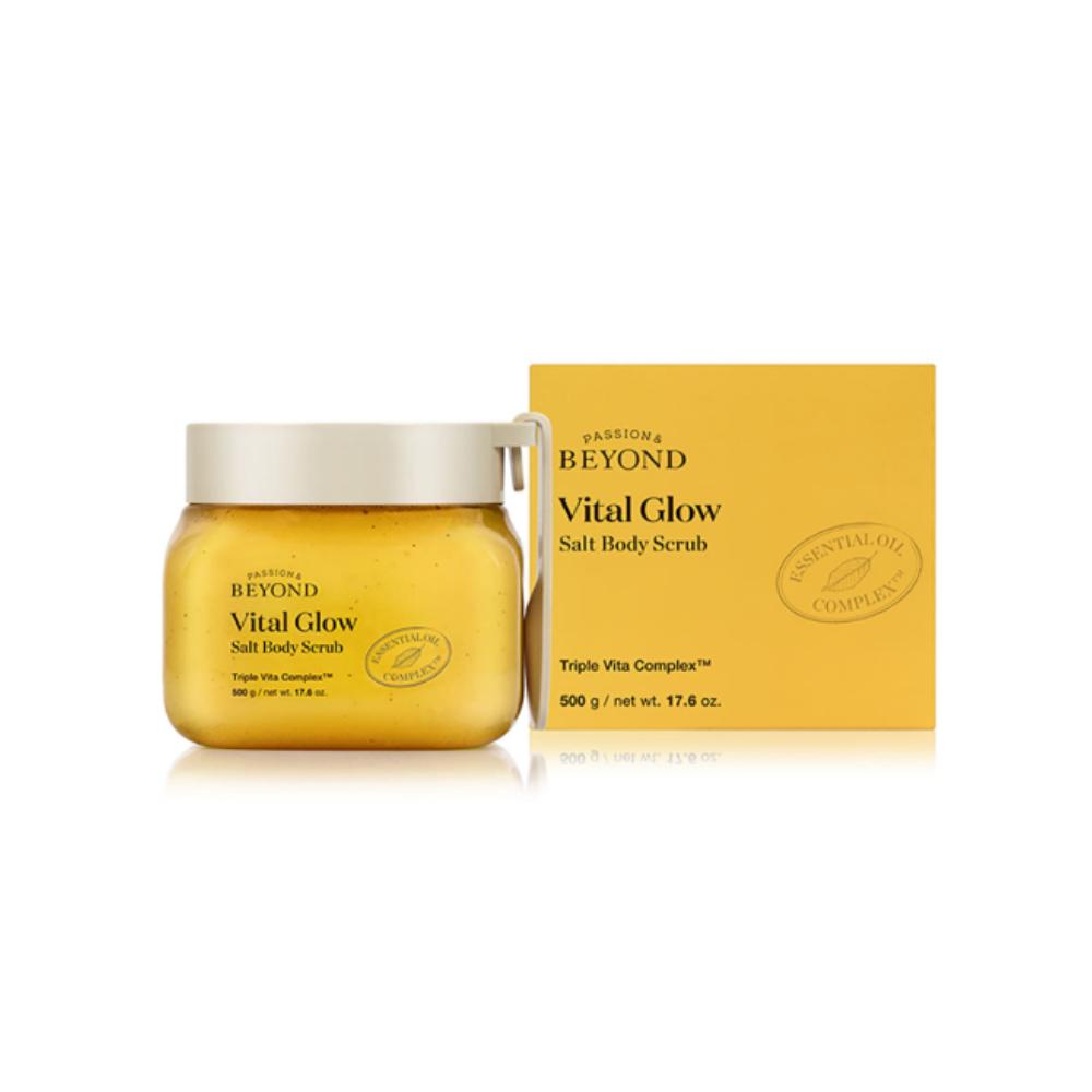

BEYOND Солевой скраб для тела Vital Glow 500 г - 2-в-1 Отшелушивающий и очищающий уход