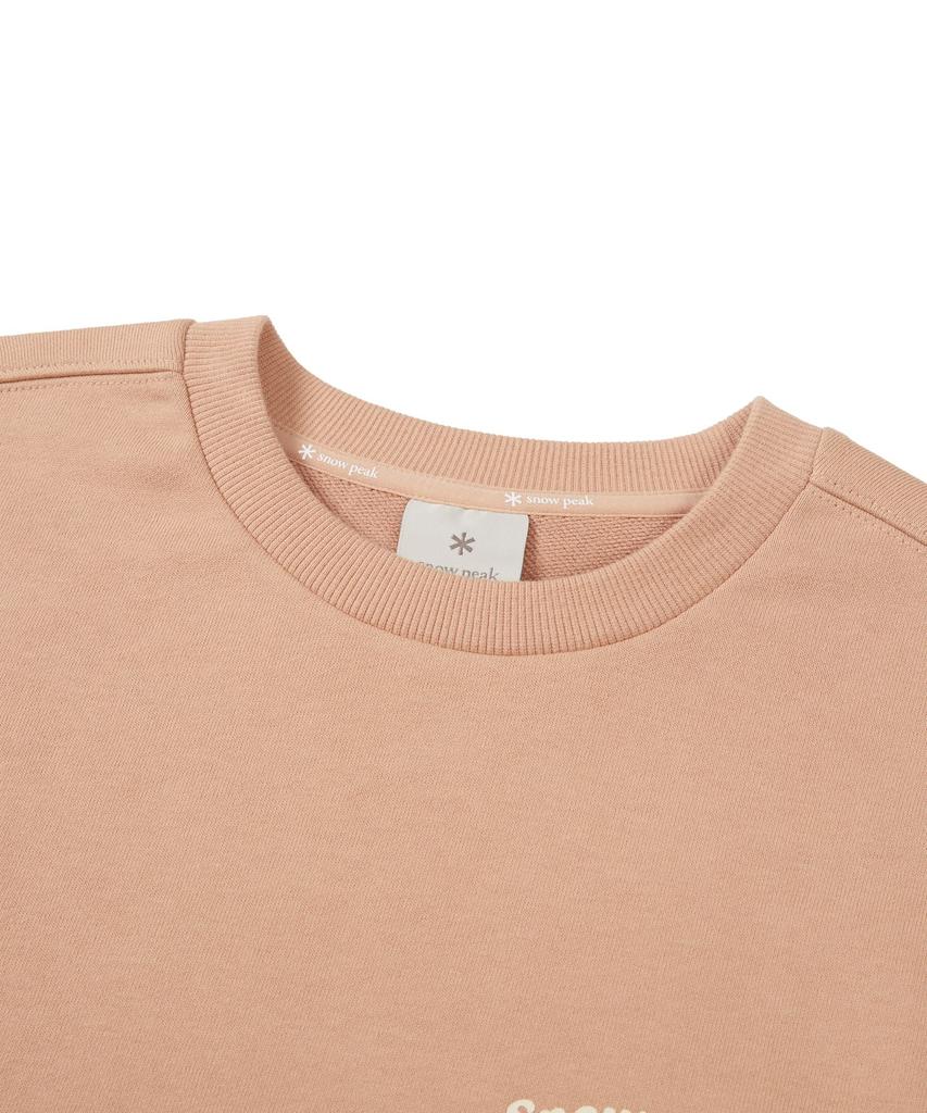 SNOWPEAK APPAREL Women'S Lettering Semi-Crop Sweatshirt (S24Fwfht63) Peach