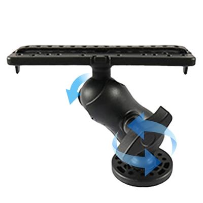 Fish Finder Mounting Base 360° Rotatable Fishfinder GPS Plate Rotating Boat Supporter for Marine Boat Kayak Pontoon Canoe