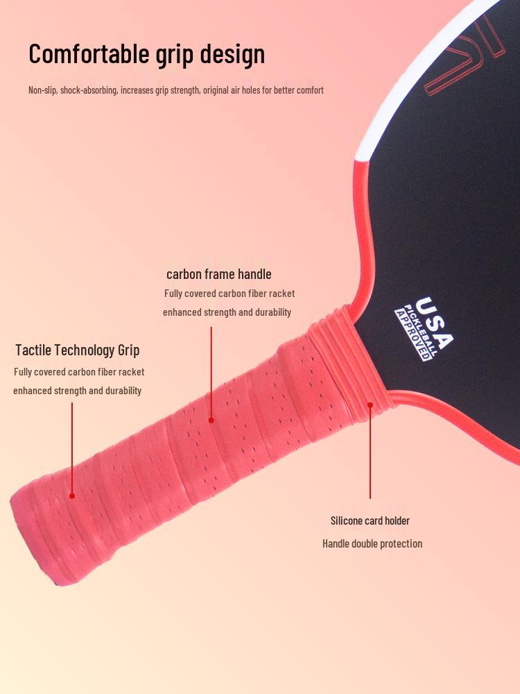 Carbon Fiber Pickleball Paddle - Agassi Style Set