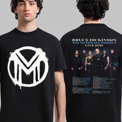 Bruce Dickinson The Mandrake Project Live 2025 Trasa Północnoamerykańska T-Shirt