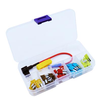 Mirco2 ATR-Kfz-Blade-Sicherungssortiment 50-teilig/Box für Auto-LKW 5/7,5/10/15/20 A Sicherungen für Ford/Fox/Mondeo/Dodge/JEEP