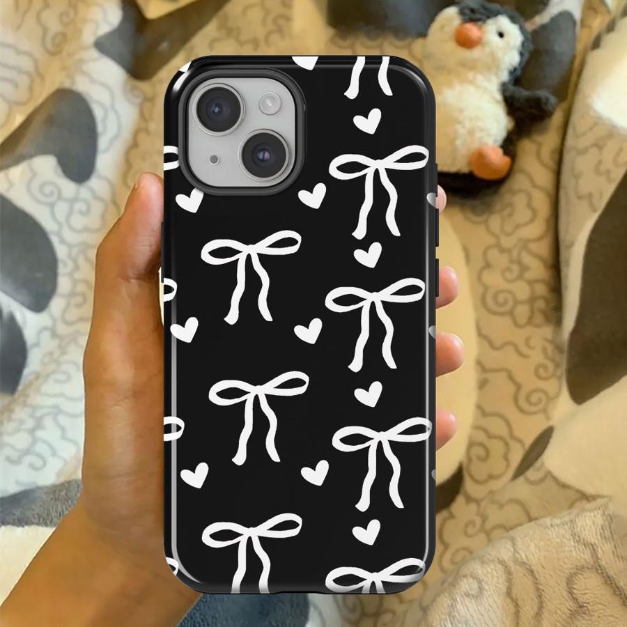 Cute Pink Heart Bow Soft Cover Capa Phone Case for Xiaomi Redmi Note 14 4G 14 Pro Plus 5G