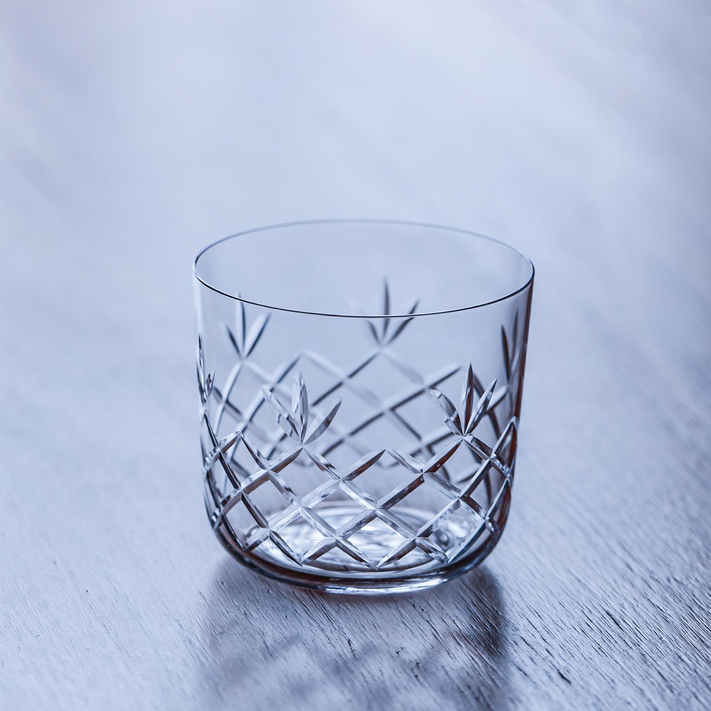 Crison Boutique Series Crystal Glass Handmade Engraved Classical Whiskey Cup Old Fashioned glass cocktail glass 300ML