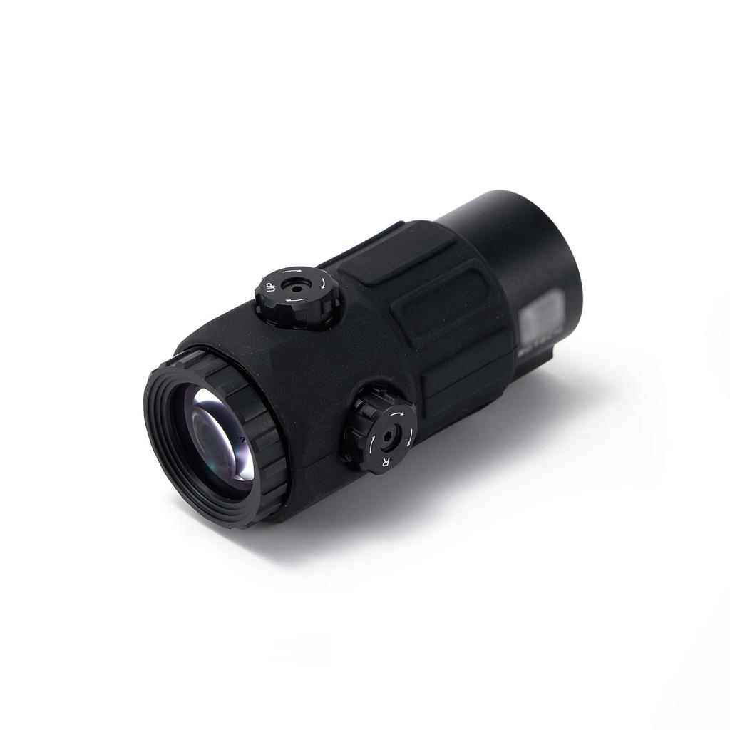 EO G45 Type Magnifier, Realistic Engraving, Replica, Black, EXPS G45 STS Mount, 5x Magnifire Booster Scope (Black)