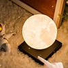 Magnetic levitation ambient table lamp, moon home creative decoration, black technology desktop ornament, gift
