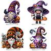 Acrylic Halloween Gnome Table Top Diamond Painting Ornament Kits 5D DIY Diamond Art Tabletop Decorations for Home Office Decor