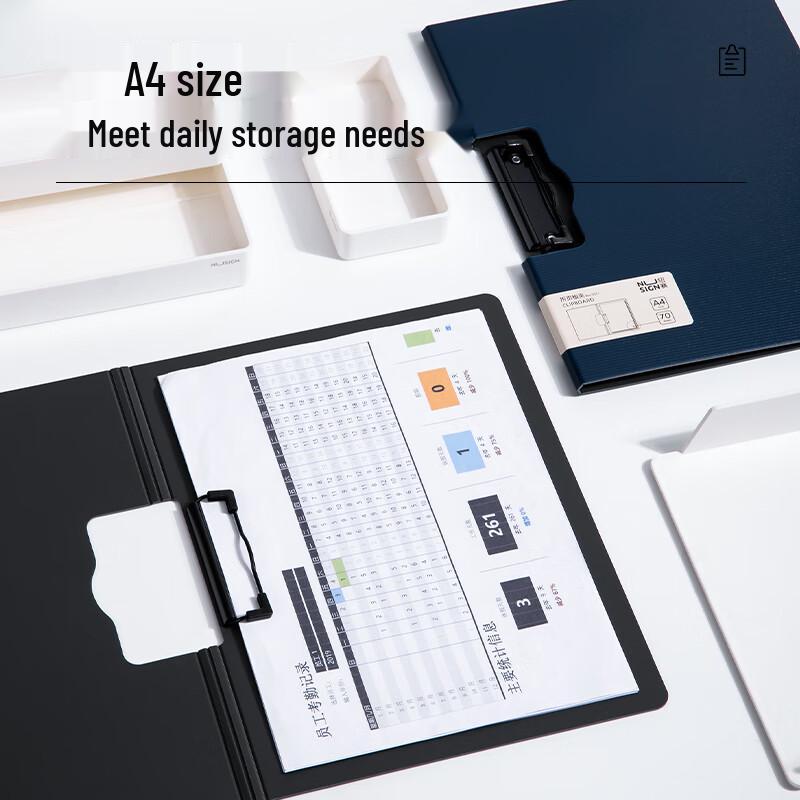 Deli 5011 A4 Landscape Folding Hard Folder