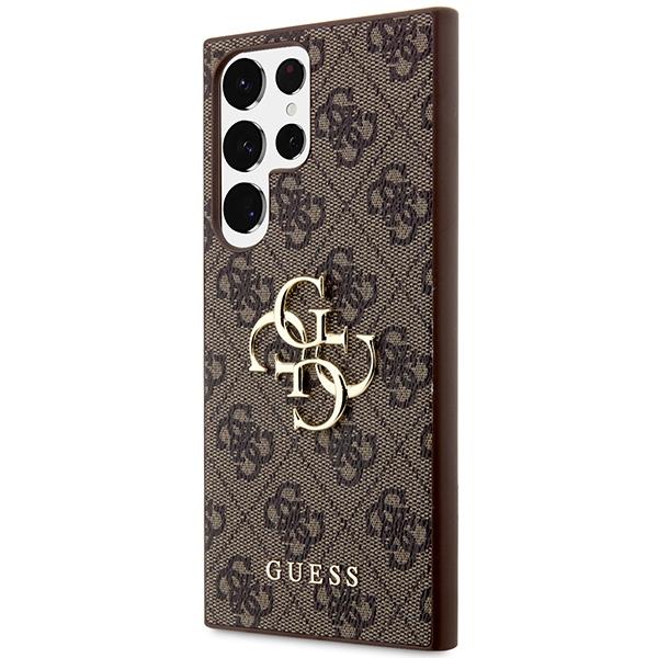 Guess Guhcs24L4Gmgbr S24 Ultra S928Brązowy/Brown Hardcase 4G Big Metal Logo