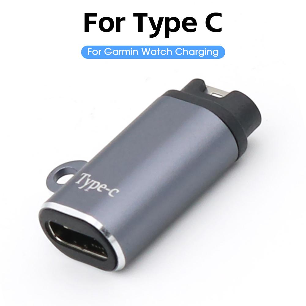 Charging Cable for Garmin Fenix 7/7S/7X/6/6S Forerunner 745 Venu Instinct Micro USB Type C IOS Watch Charger Adapter Converter