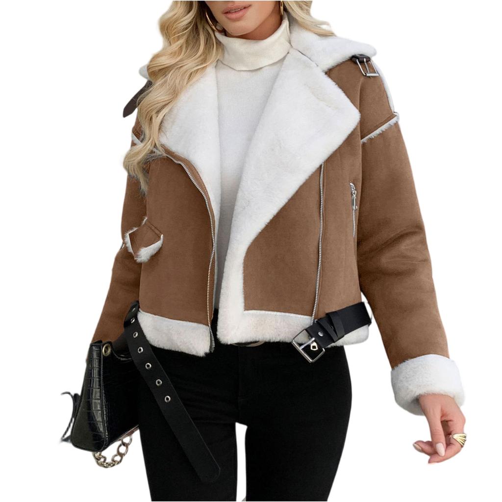 Women Business Casual Button Lapel Work Jackets Open Front Long Sleeve Hooded Fall Outfit
