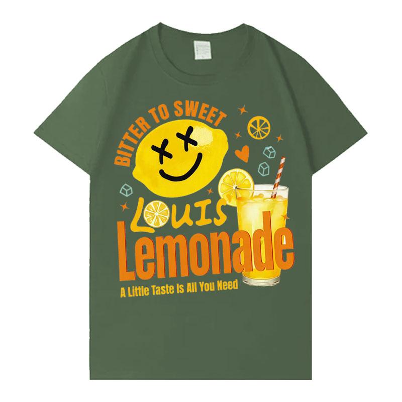 Rapper Louis Lemonade Tour Hip Hop Tee Shirt Women Oversized Fashion Aesthetic Cozy Short Sleeve Tshirts Fans Casual Streetwear