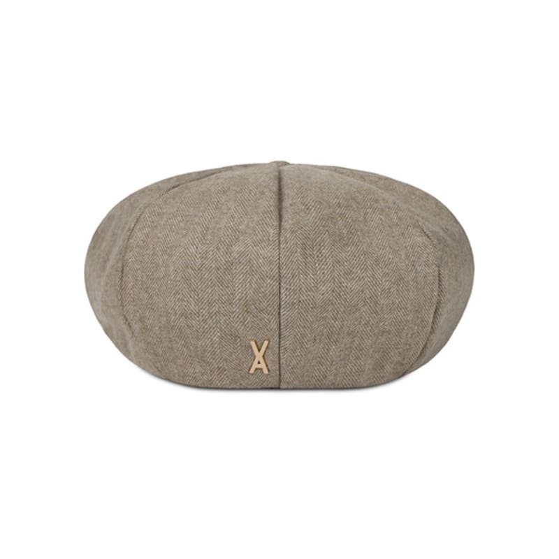 VARZAR VA Studded Octagonal Wool Beret Beige
