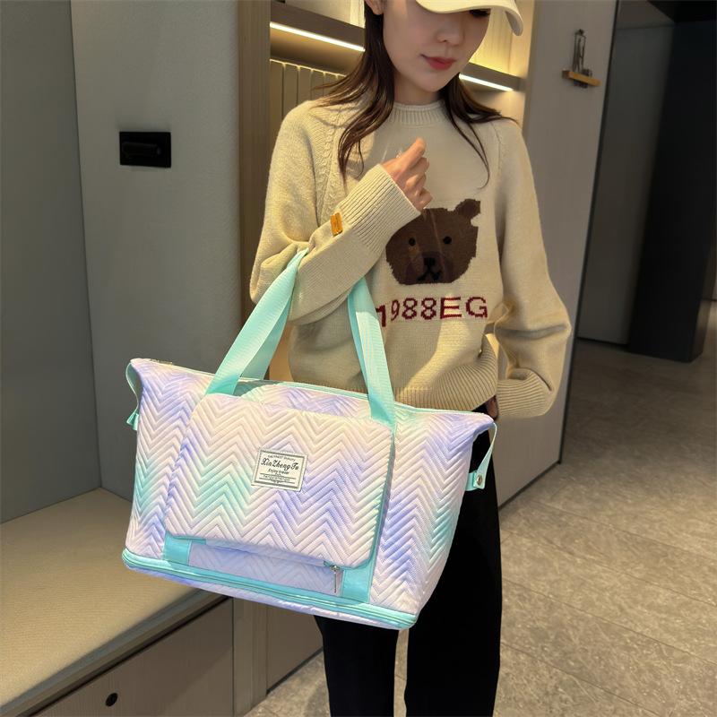 Fashionable, Fresh, Dry, Wet and Separate Folding Fitness Yoga Bag for Home Delivery Storage Bag Can Be Set and Stretched