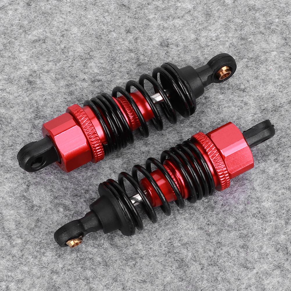 2pcs 1 10 Metal Shock Struts Damper Fit for HSP RC Car Model Part Accessory Red
