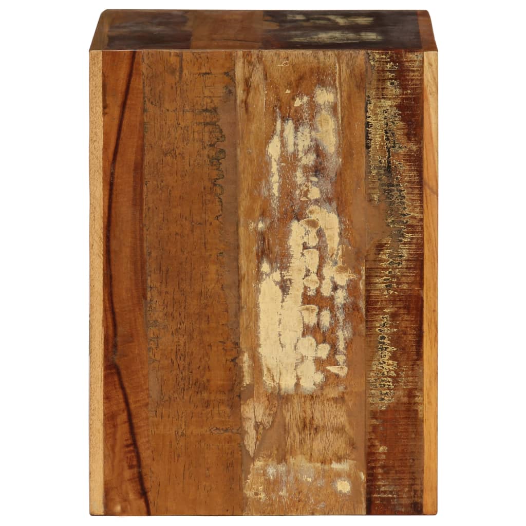 Vidaxl Stool, 40X30X40 Cm, Solid Reclaimed Wood