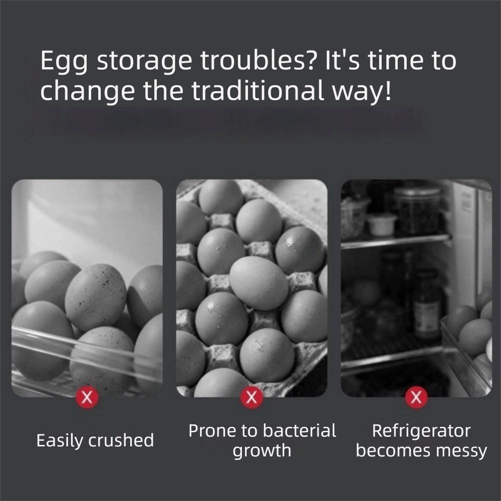 6/10 Grids Refrigerator Egg Organizer Plastic Egg Storage Container Egg Protector Picnics