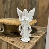 Praying Angel Figurine 3D Printed Angel Wings Statue