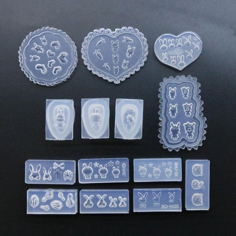 DIY 3D Silicone Nail Art Decortive Design Mold Nail Art Making Tools Mould
