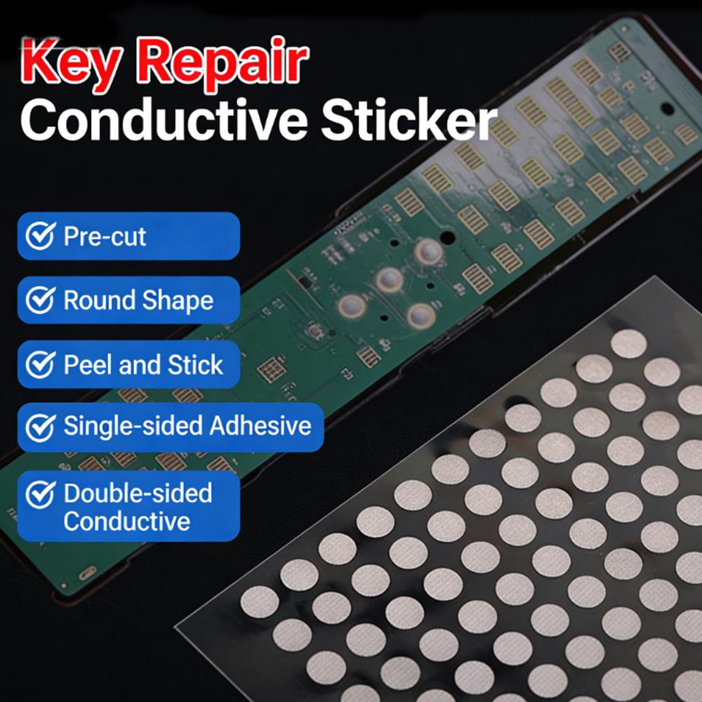 Leitfähiges Reparaturband für Fernbedienungsknöpfe, Elektronische Tastaturen & Spielkonsolen-Controller – Silikon-Knopfkontakt