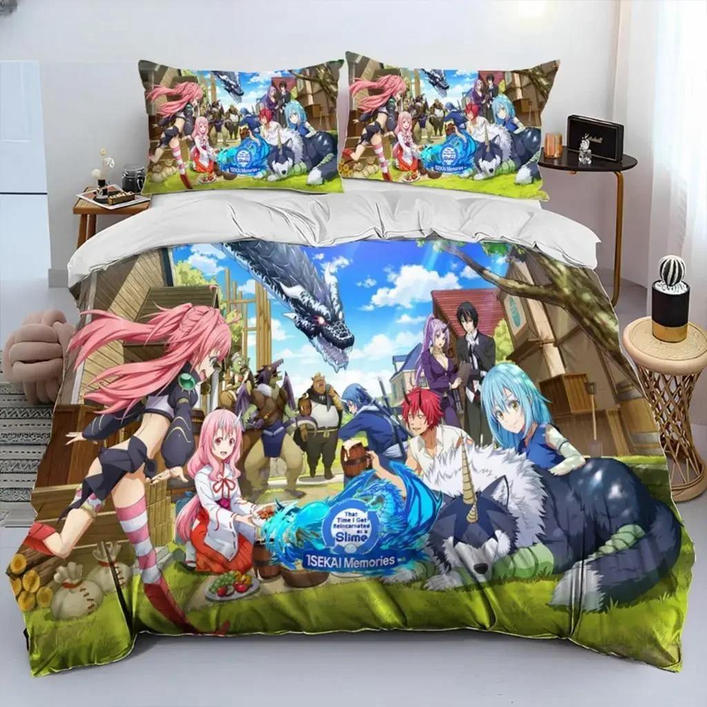 Cozy Comfortable I Got Reincarnated As A Slime Anime Bed Size King Queen Comforter Quilt